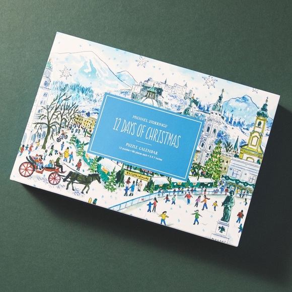 Michael Storrings 12 Days of Christmas Puzzle Advent Calendar NWT Collection - Picture 1 of 7